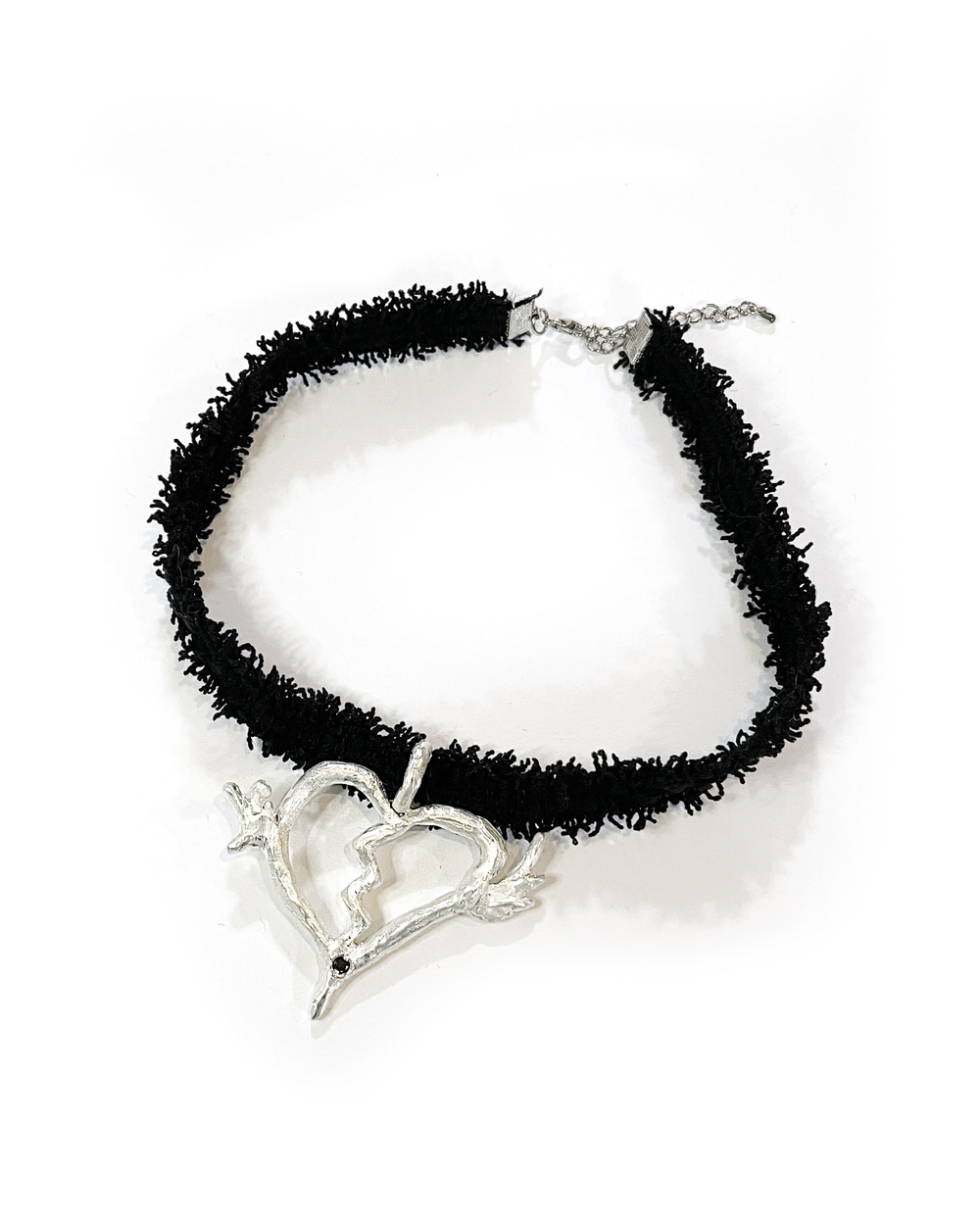AECL silver heart necklace